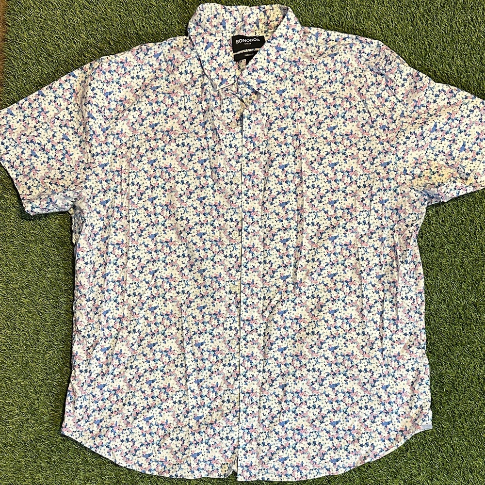 Bonobos Men's Floral Button-Down Shirt - Multicolor